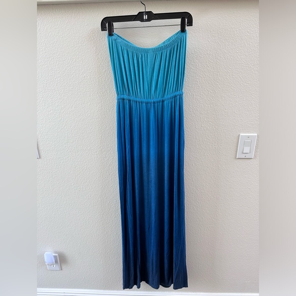 Ombré Turquoise Blue Maxi Dress from Old Navy - Picture 3 of 4